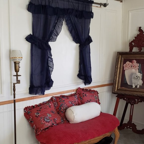 SOLD NEW Vintage Sears Priscilla Navy 60W x 54
